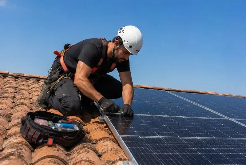 Maintenance et monitoring de panneaux solaires à Saint-Jean-Pla-de-Corts