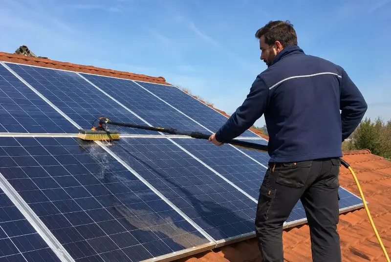 Nettoyage et entretien de panneaux solaires à Saint-Jean-Pla-de-Corts